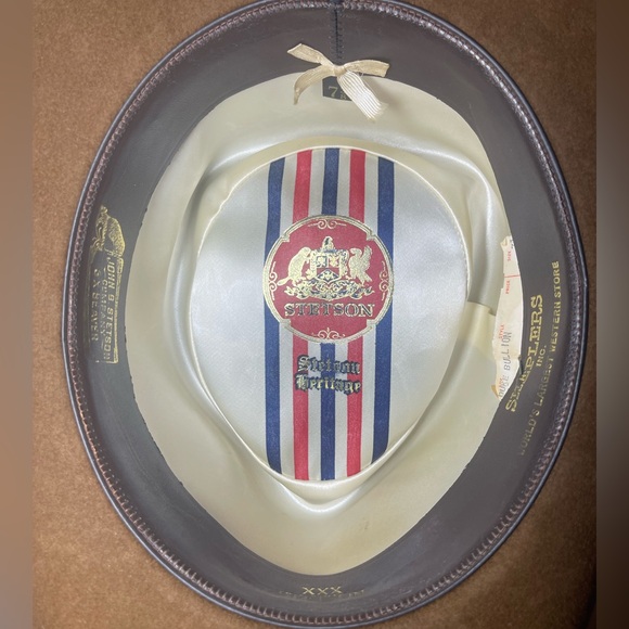 STETSON Authentic Beaver 3X Size 7 3/8 Hat - Picture 9 of 12